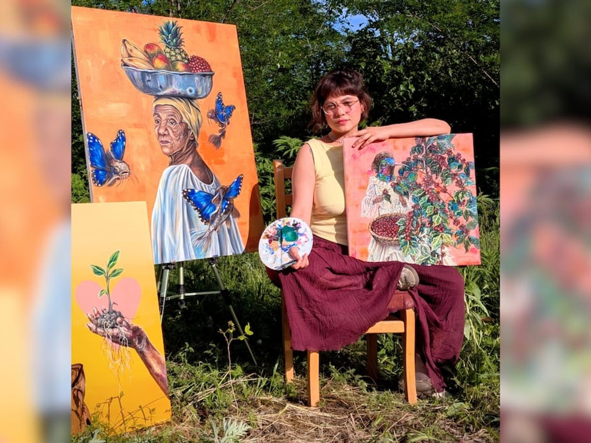 Obras de arte inspiradas en el Caribe colombiano en una exposición internacional.